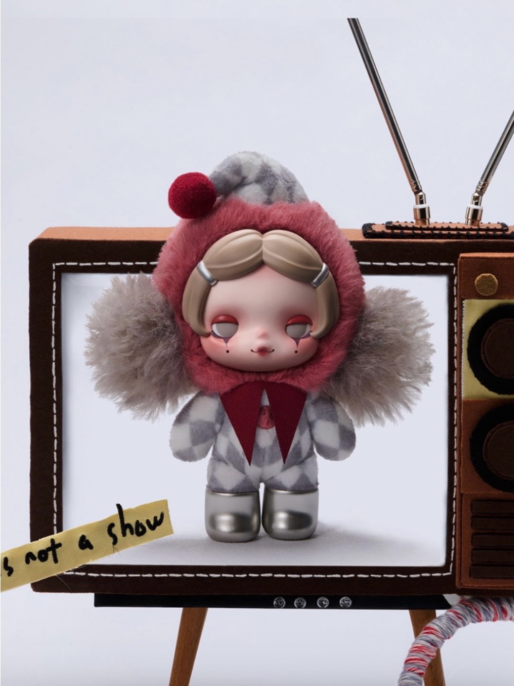POP MART SKULLPANDA Off Mode Series Plush Doll Pendant - Mask Off
